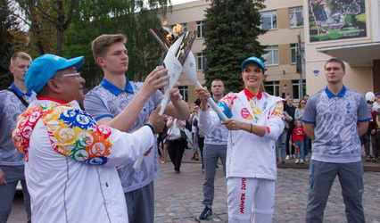 Гродно принял эстафету «Пламя мира»