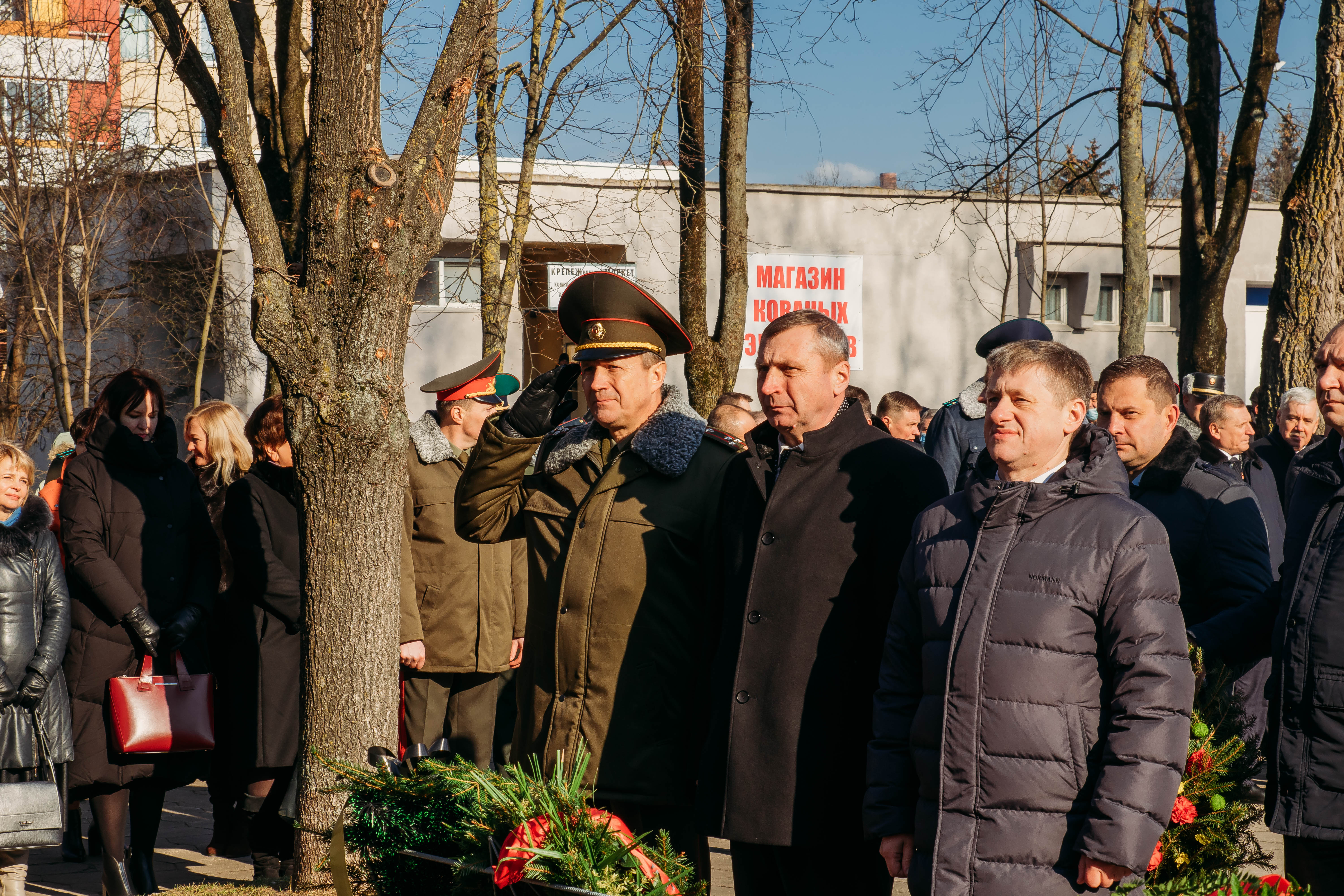 Фотофакт: Купаловцы почтили память воинов-интернационалистов, погибших в Афганистане