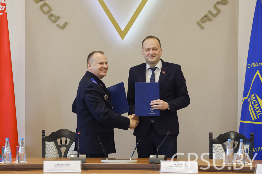 У ГрДУ імя Янкі Купалы адбылося падпісанне дамовы аб узаемадзеянні з прадстаўнікамі Следчага камітэта