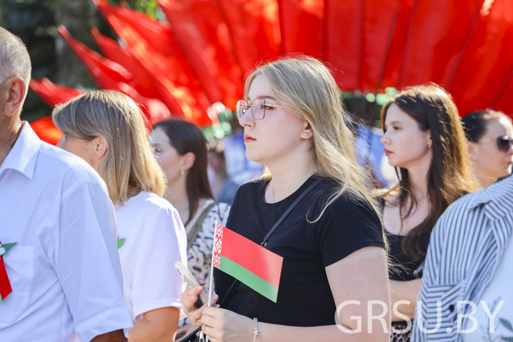 ФОТАФАКТ: Купалаўцы прынялі ўдзел у святкаванні дня вызвалення Гродна ад нямецка-фашысцкіх захопнікаў